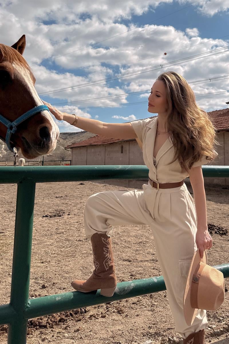 Desert Havuç Tulum Ekru