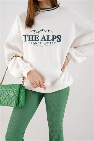 The Alps Ribana Detaylı Sweatshirt Yeşil