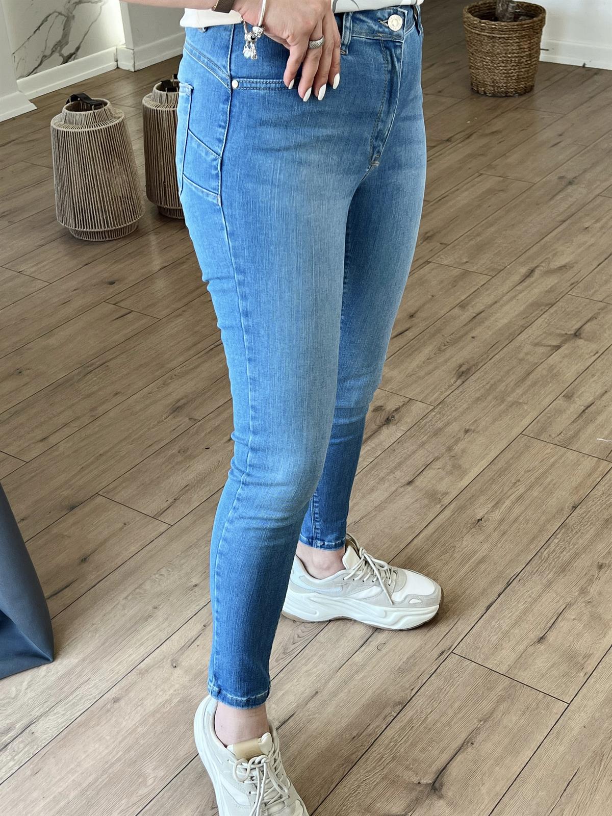1049 PUSH UP JEAN AÇIK MAVİ