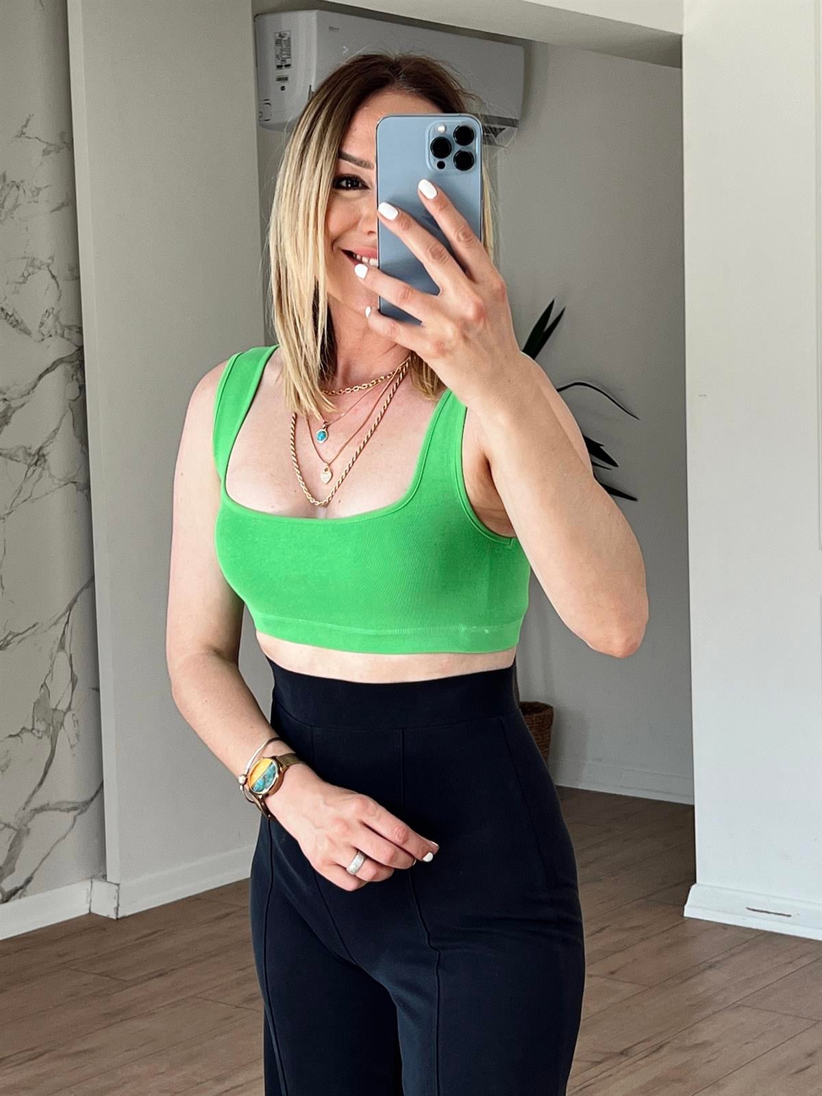 Crop Top YEŞİL