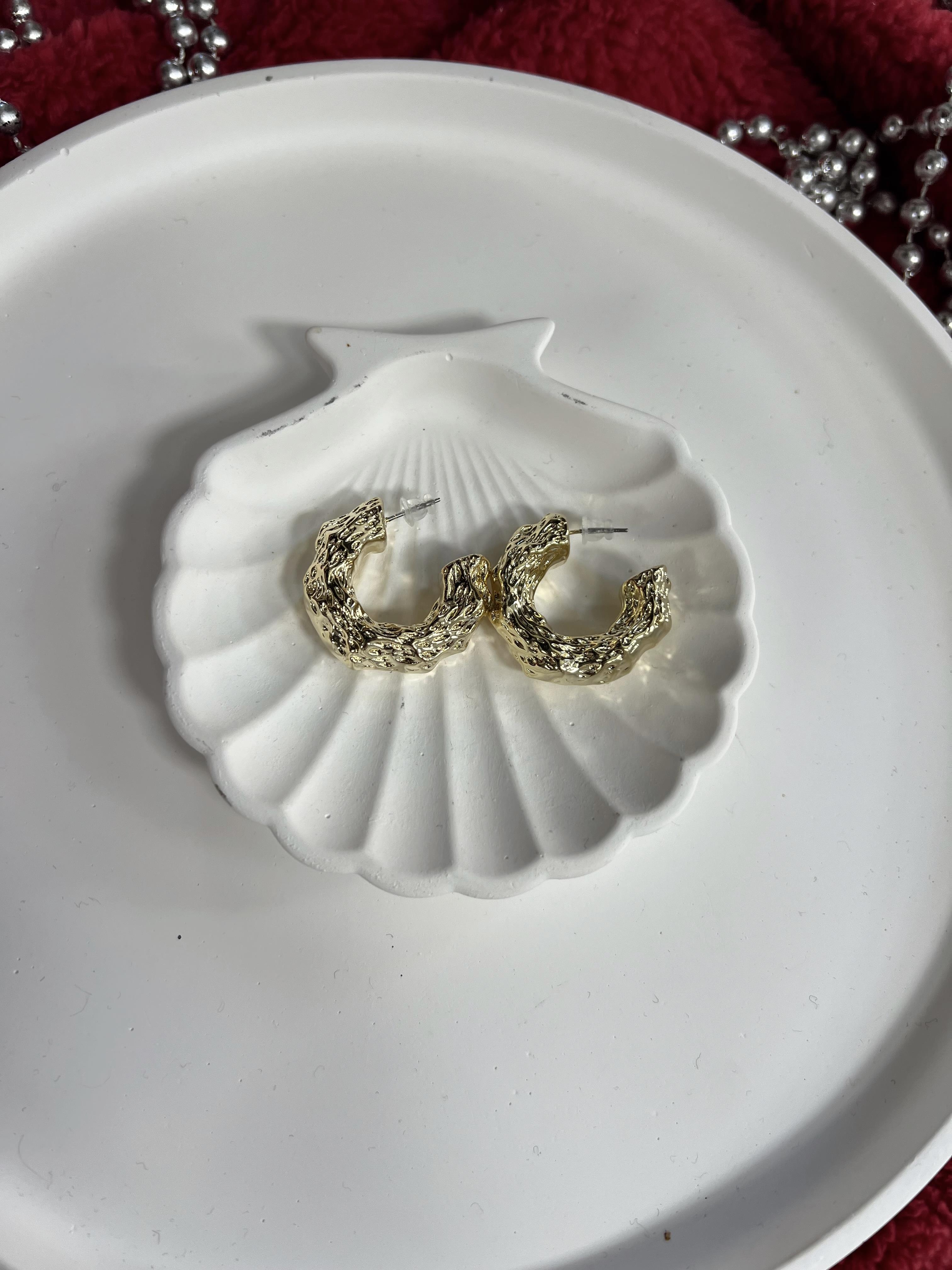 Kaplama Halka Küpe GOLD