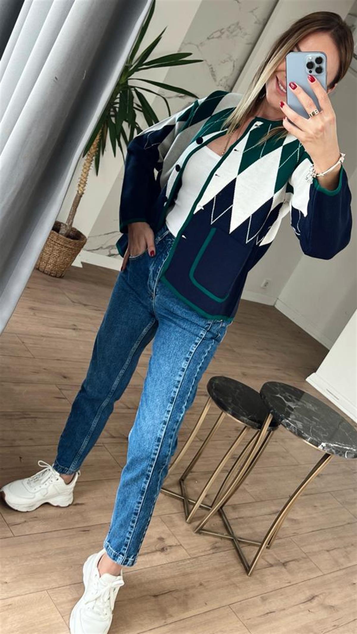 Mom Fit Jean MAVİ