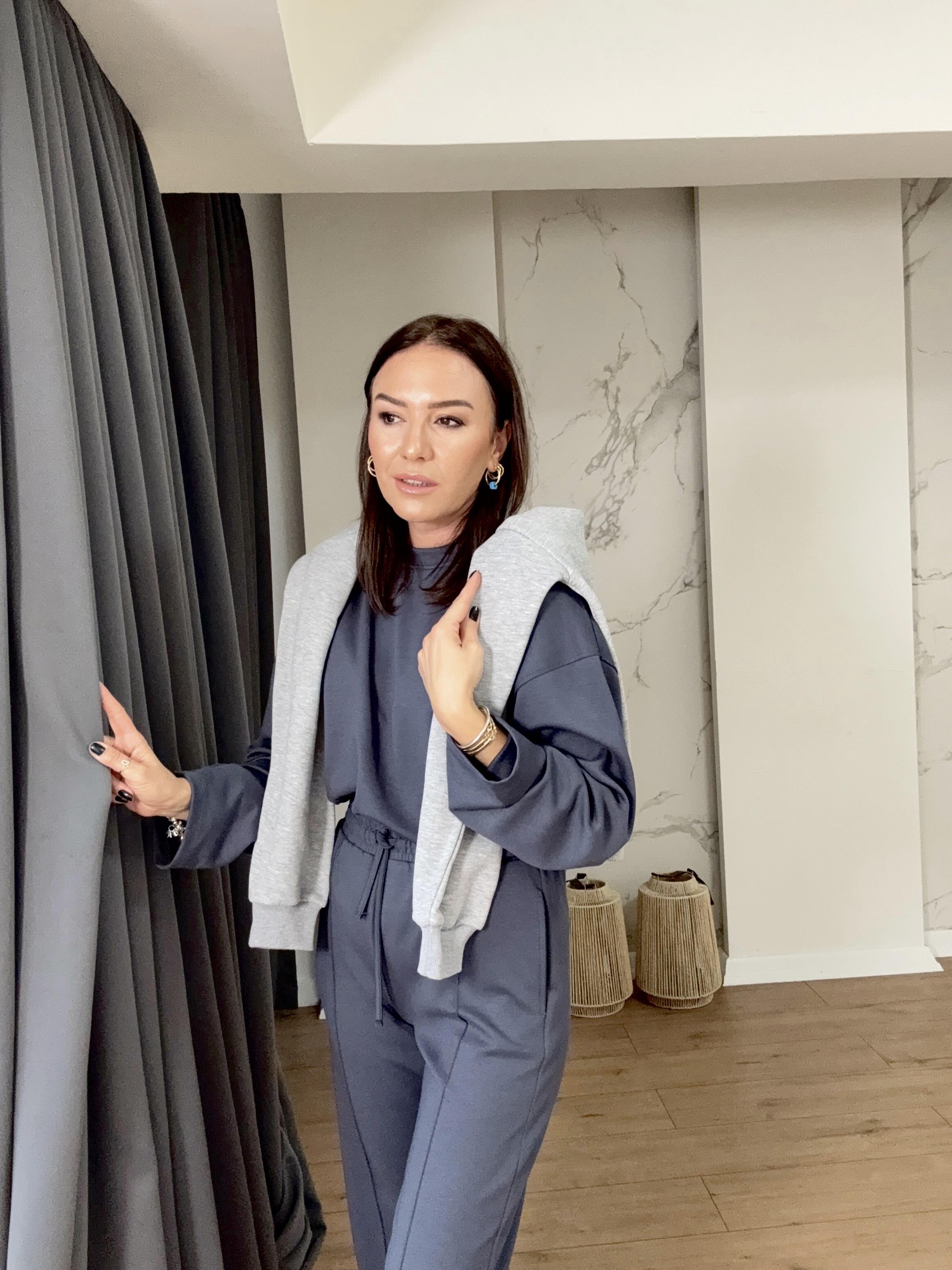 Önü Cimalı İkili Modal Takım ANTRASİT