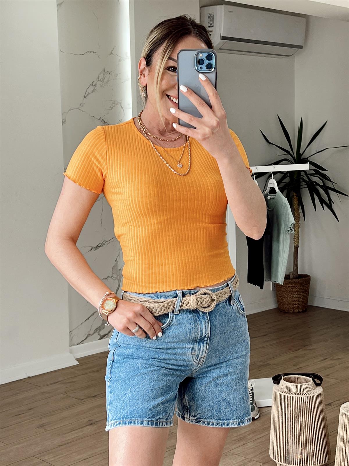 Orj Marka Fitilli Kaşkorse Body ORANGE