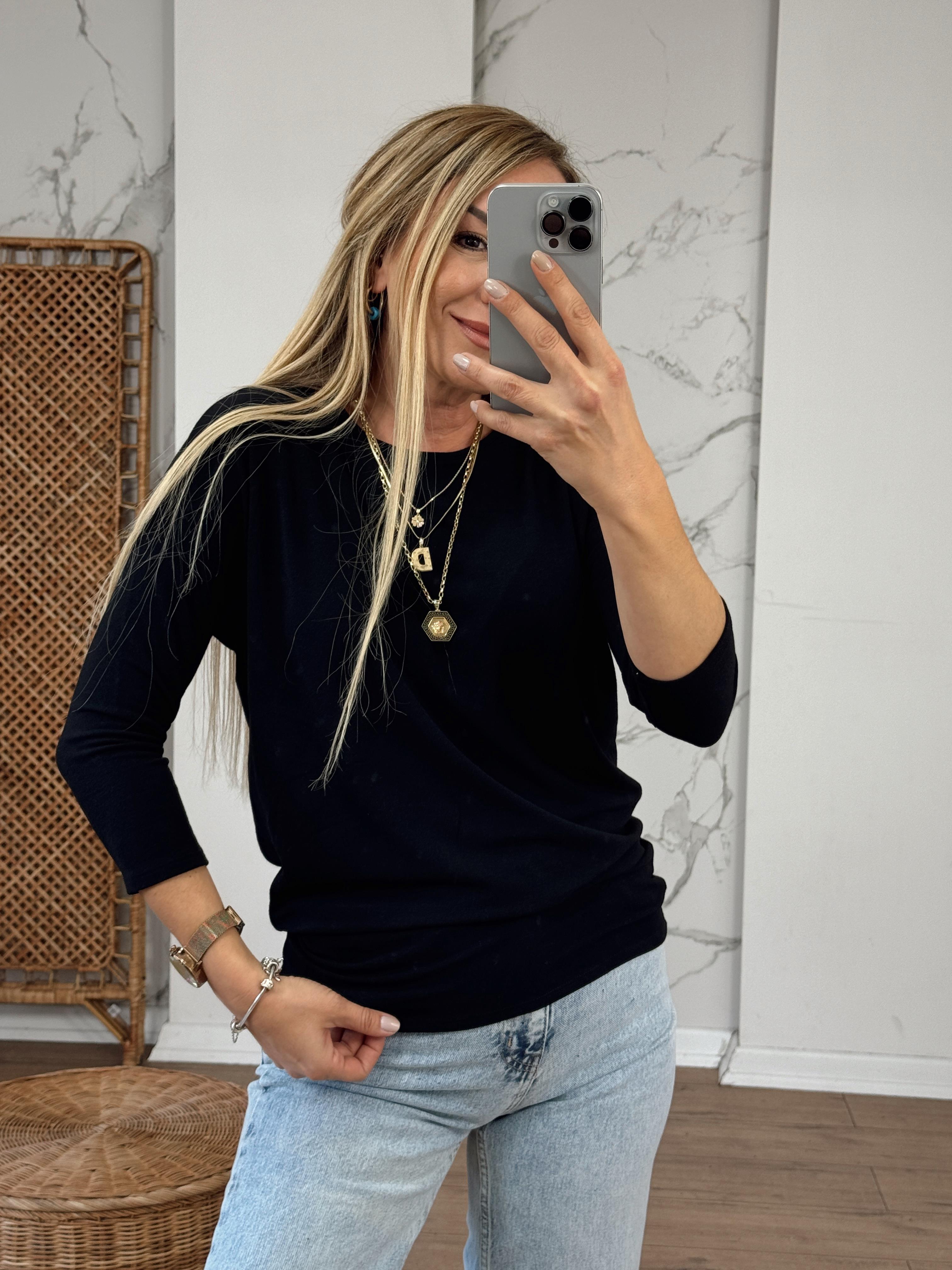Orj Marka Yumoş Bluz SİYAH