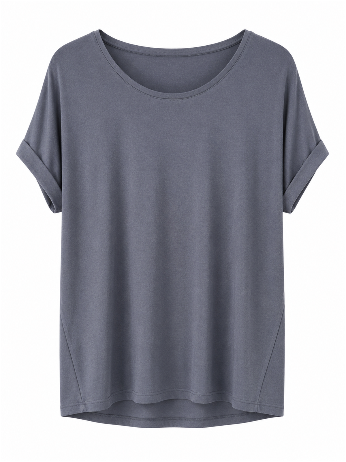 Kolsuz Bisiklet Yaka Tshirt ANTRASİT