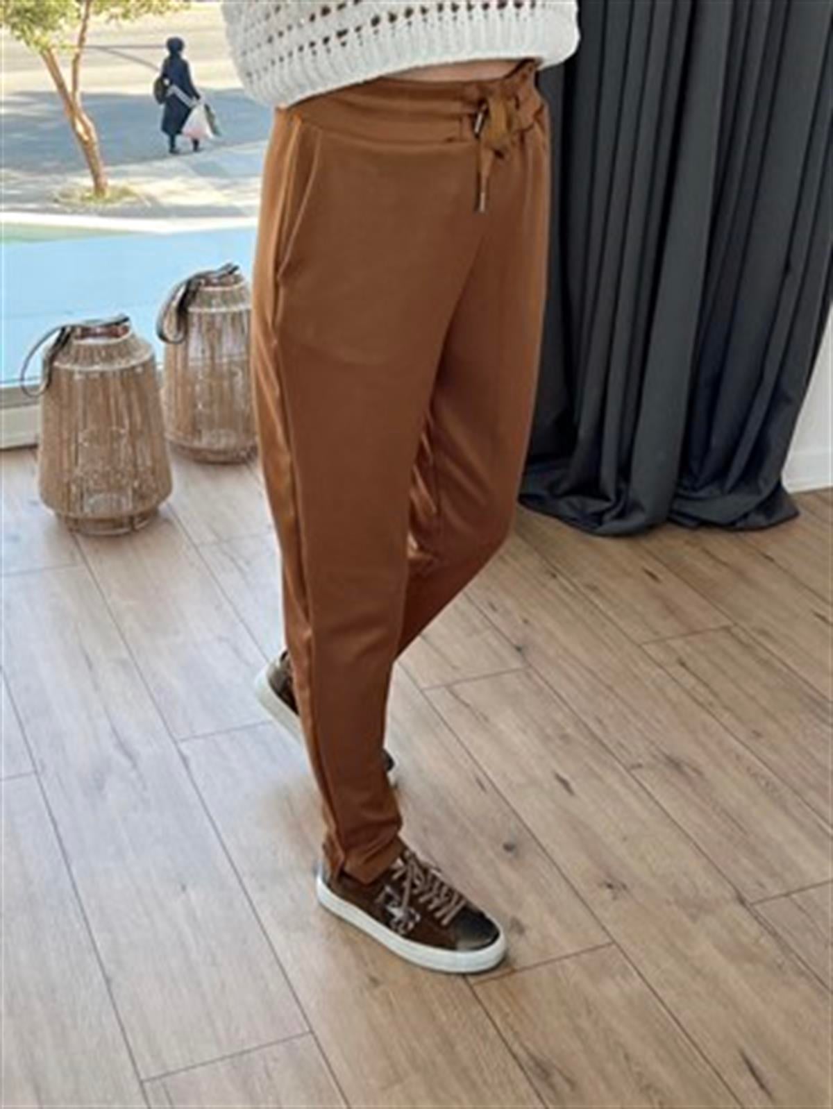 103009 YUMUŞAK DOKULU PANTOLON CAMEL