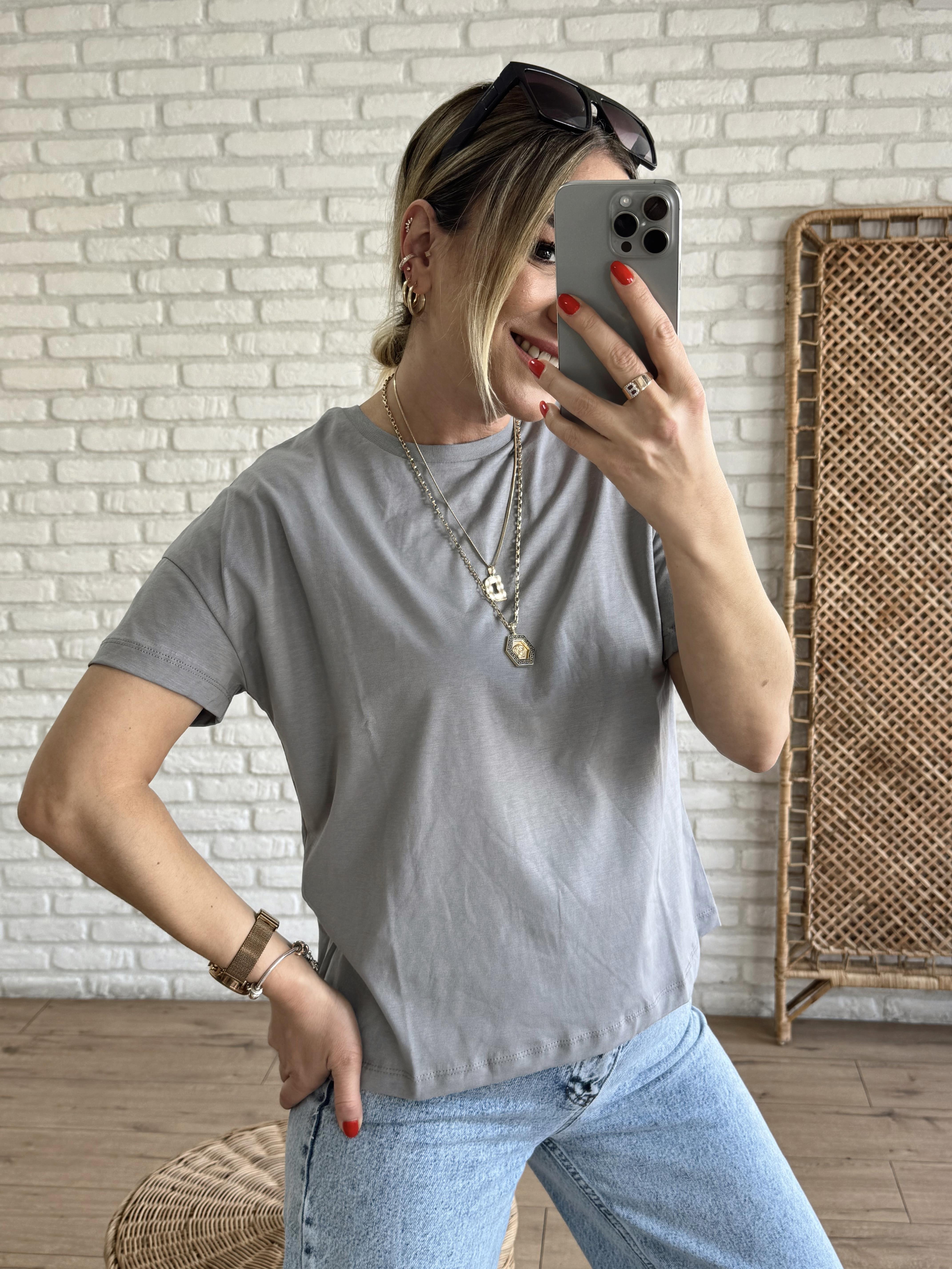 Basic Casual Tshirt GRİ