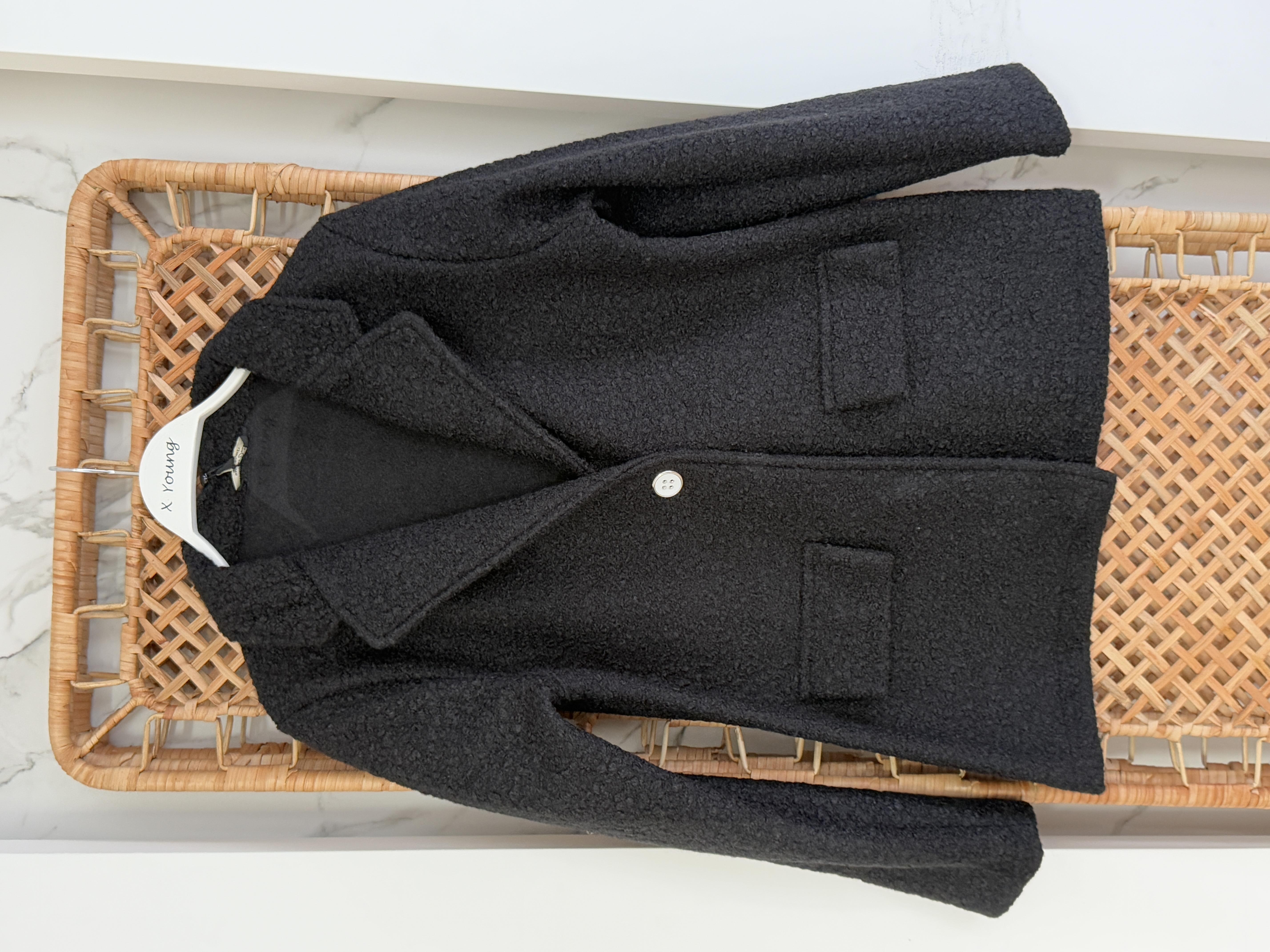 Buklet Kumaş Blazer Ceket SİYAH