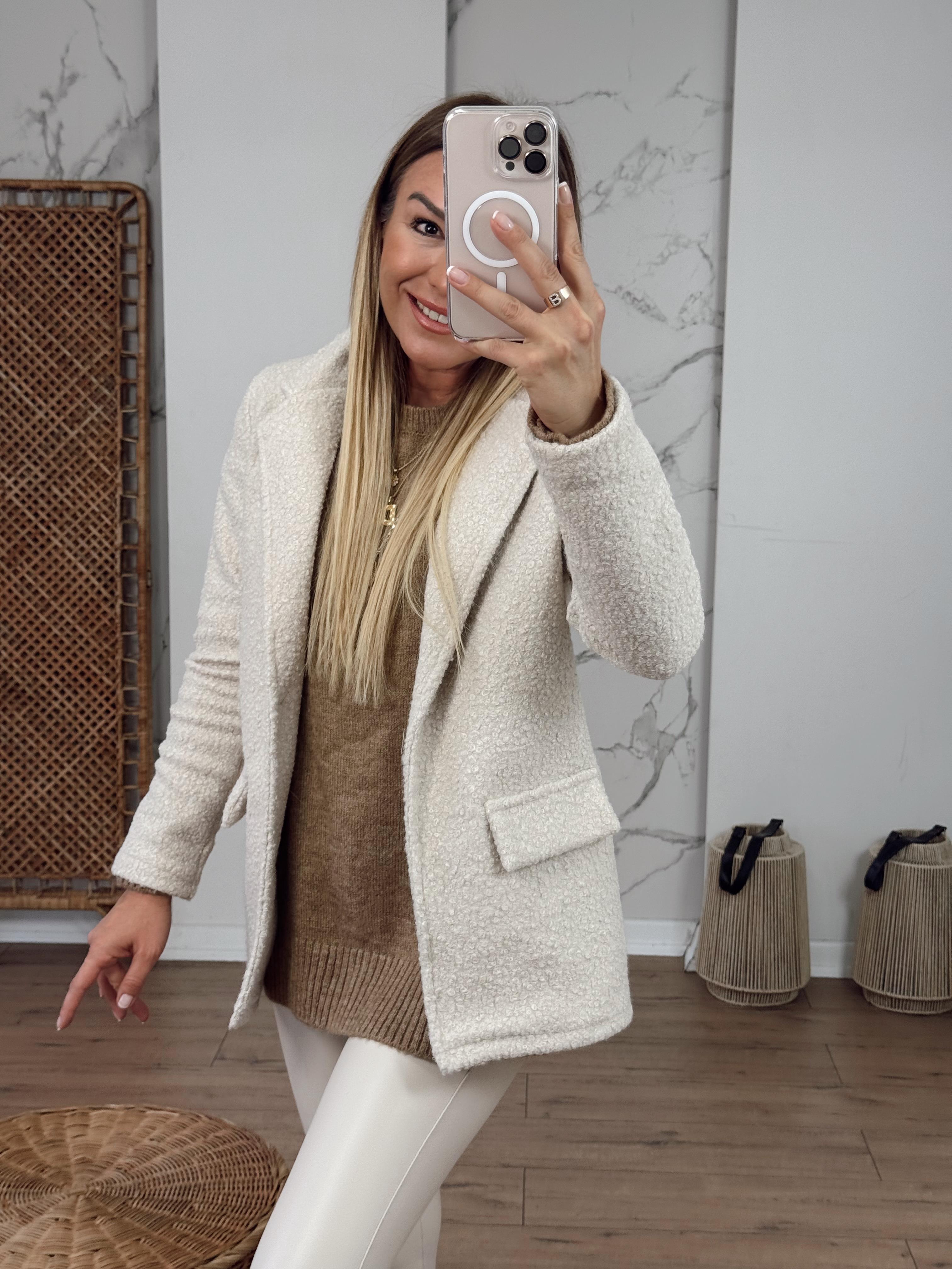 Buklet Kumaş Blazer Ceket TAŞ