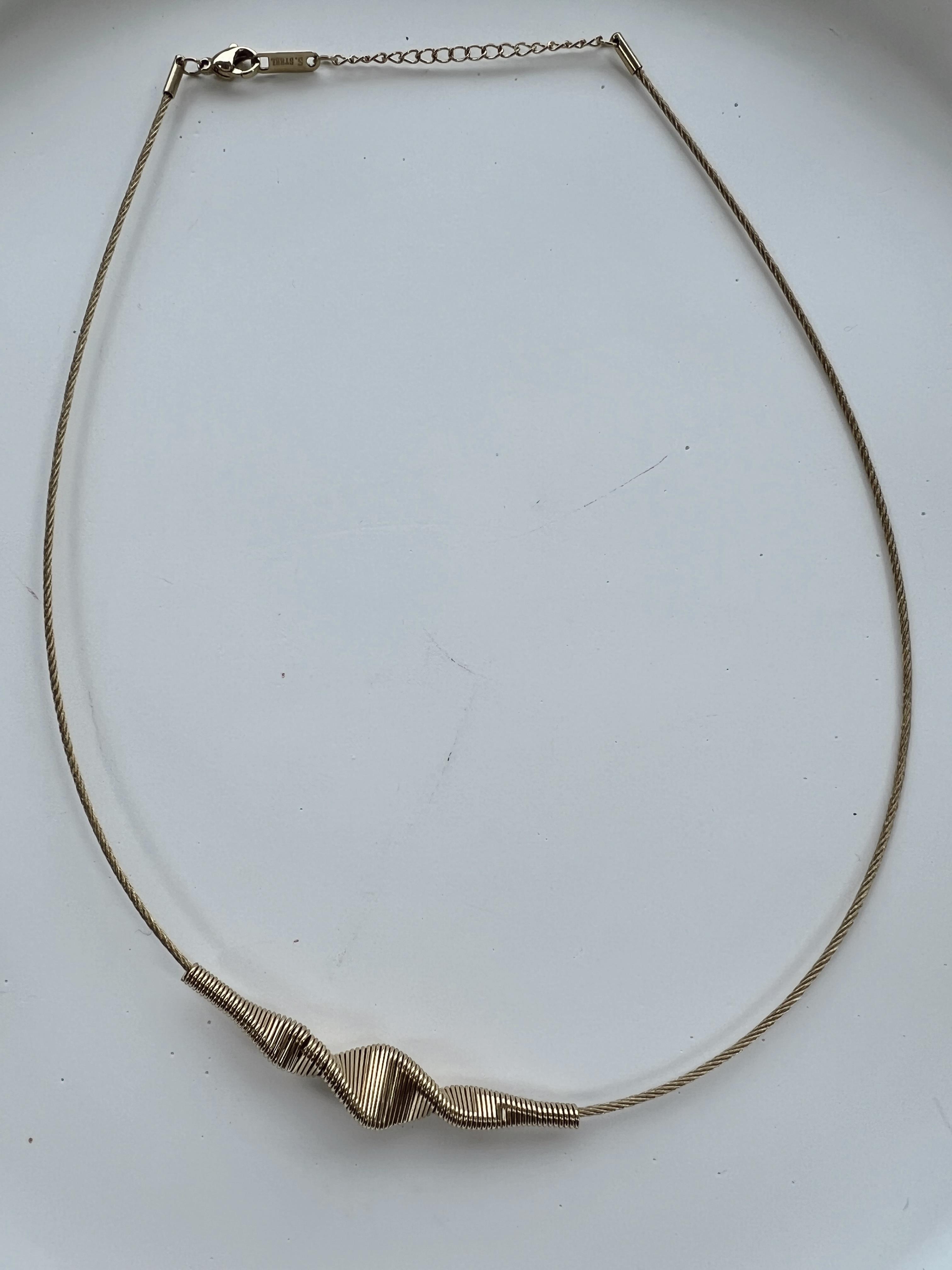 Burgu Model Çelik Kolye GOLD