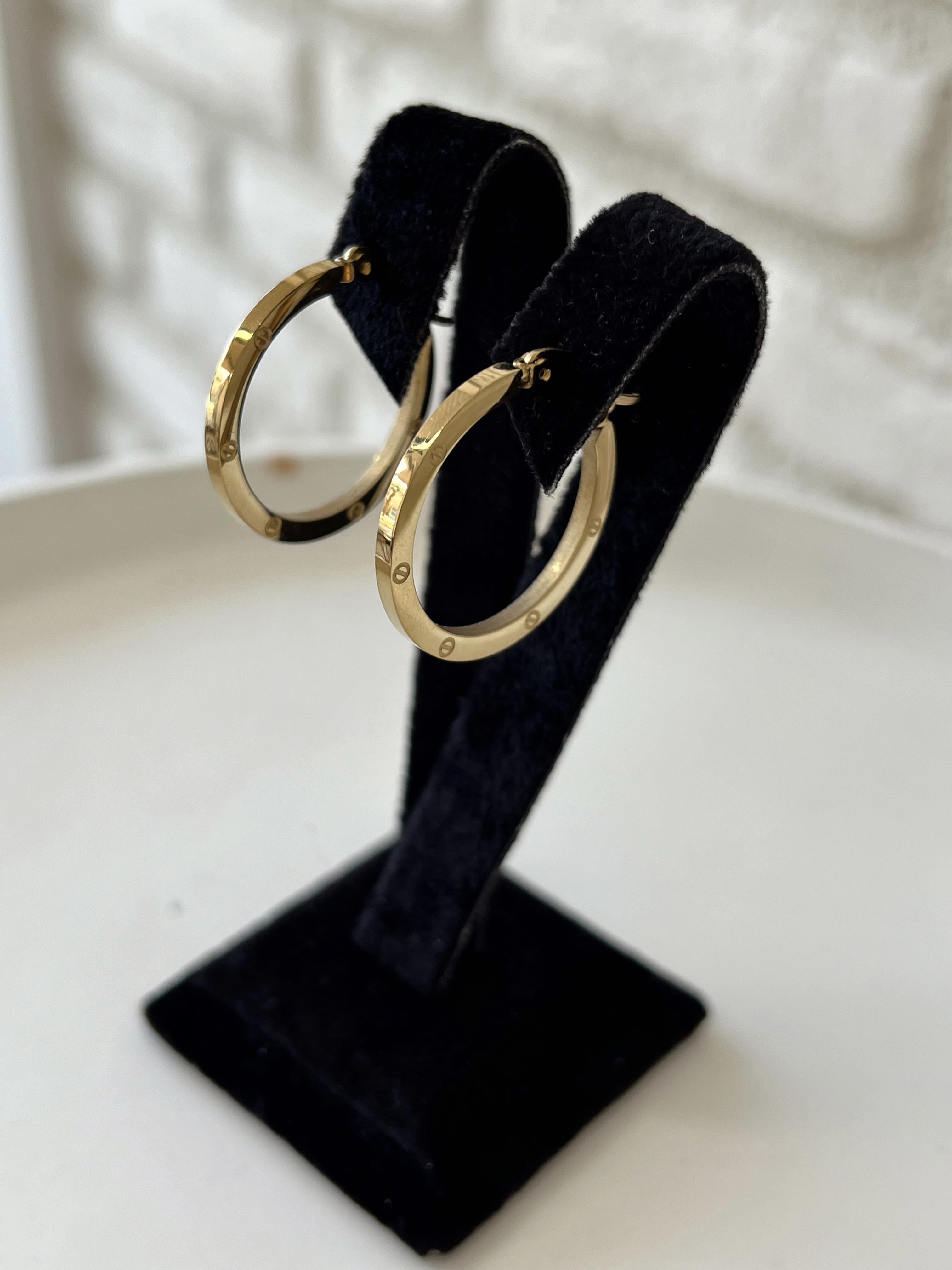 Çelik Halka Küpe GOLD