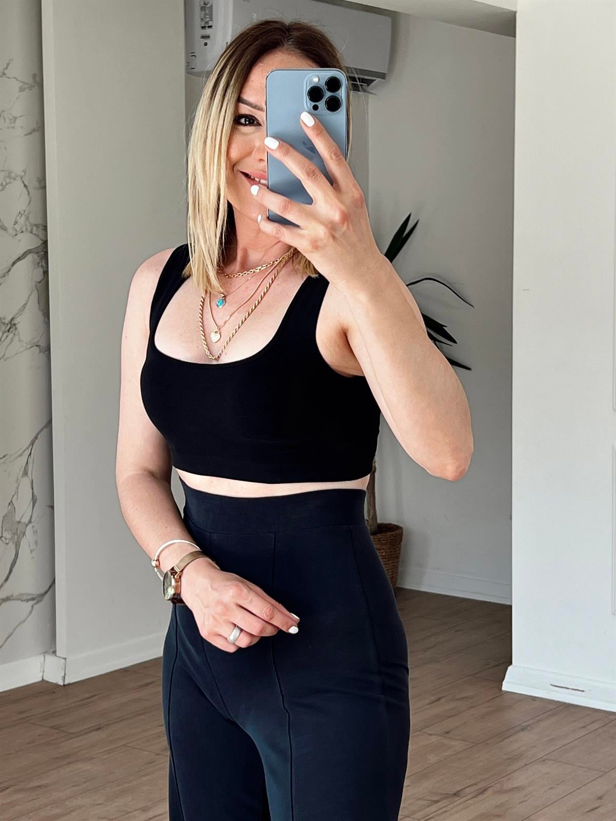 Crop Top SİYAH