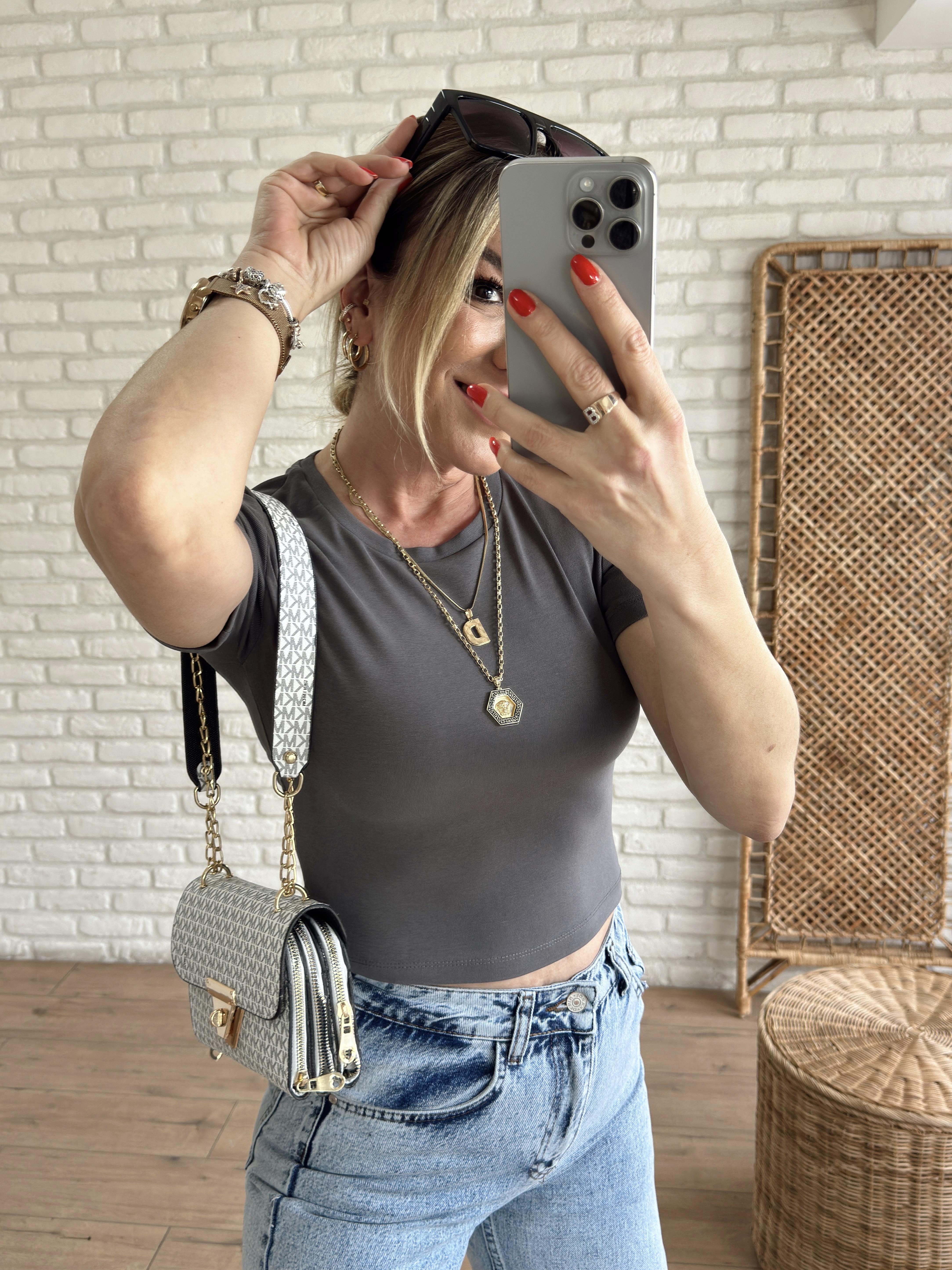 Crop Tshirt FÜME