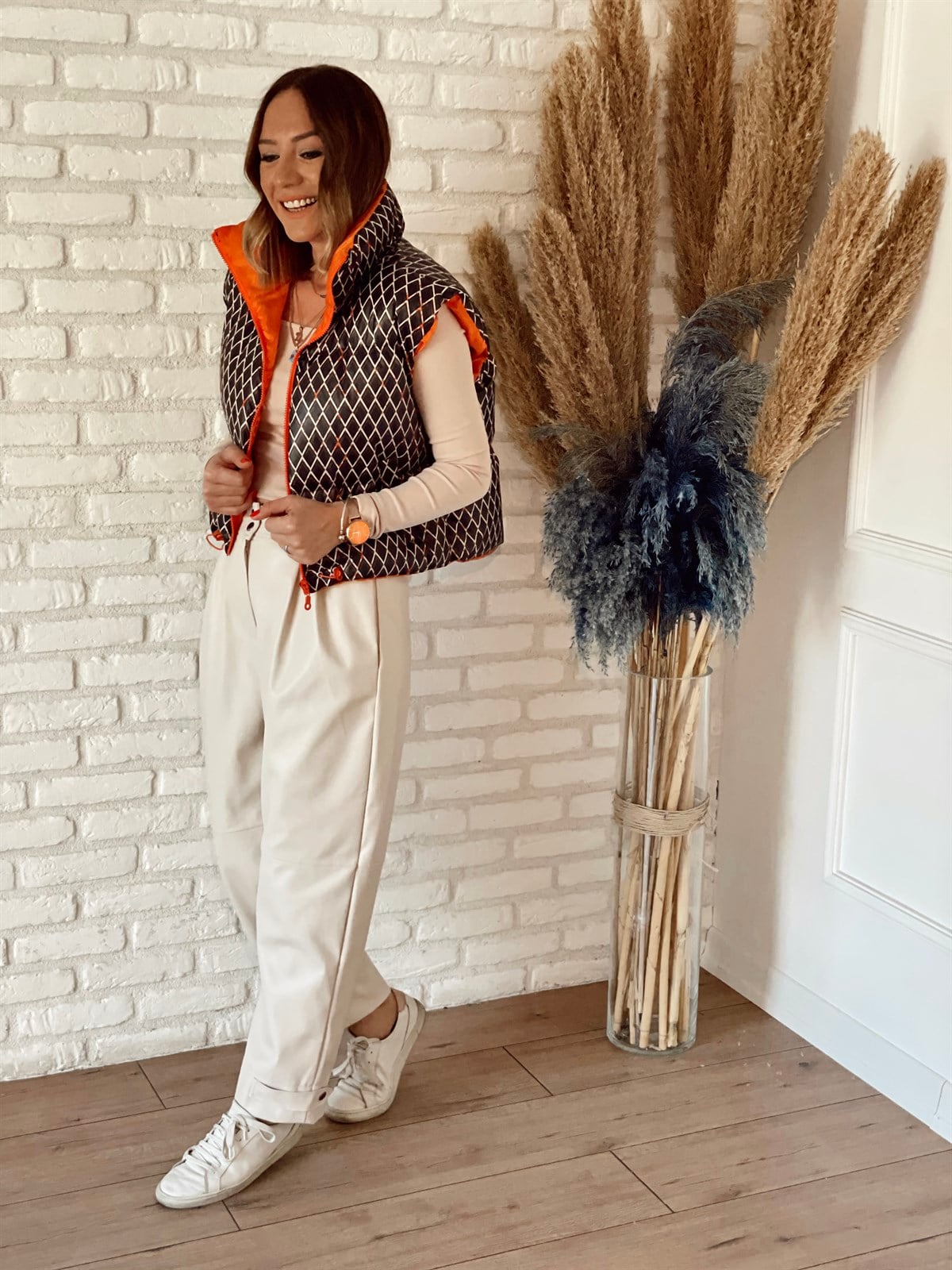 Geonetrik Desen Yelek 