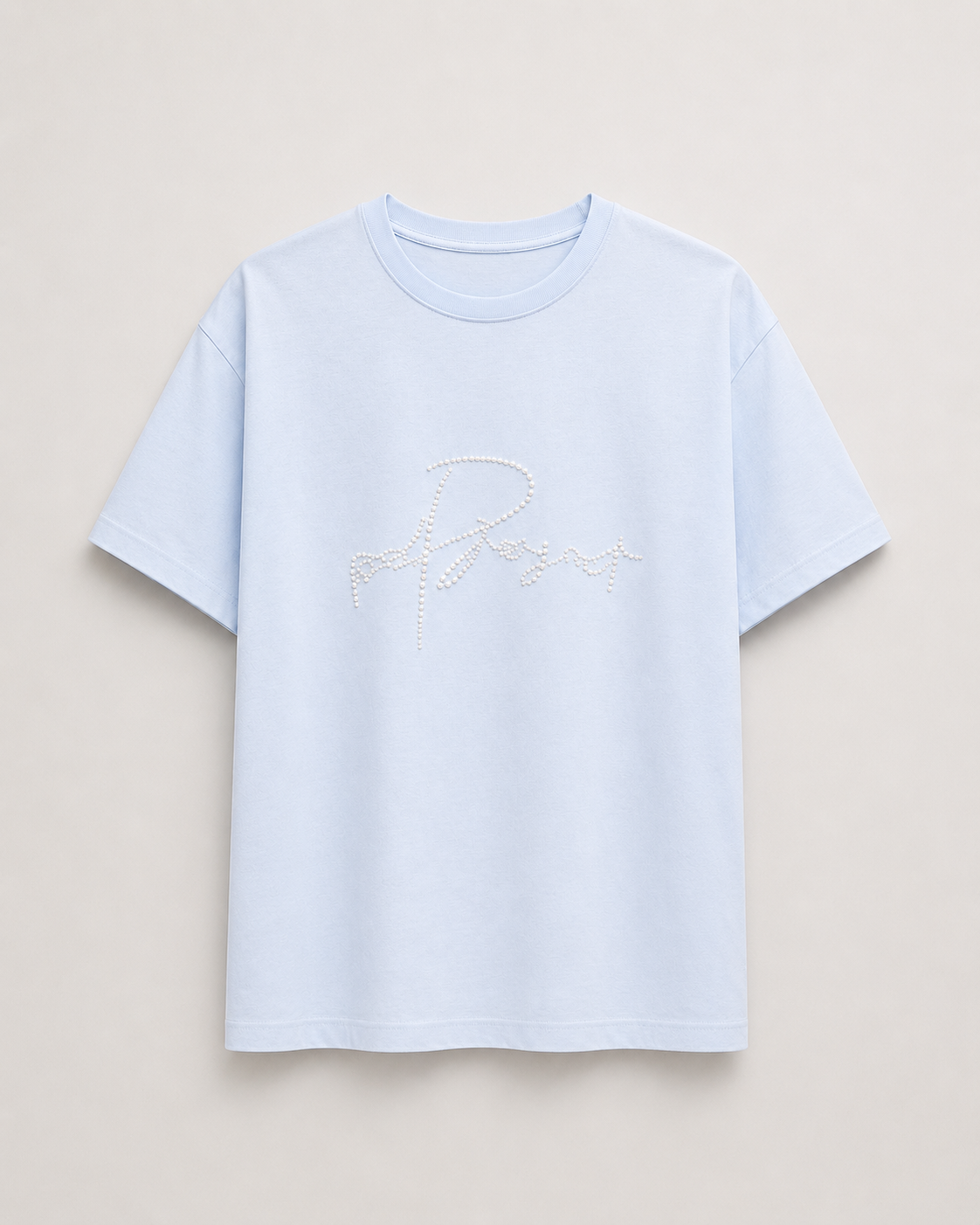 İnci Taşlı Tshirt BEYAZ