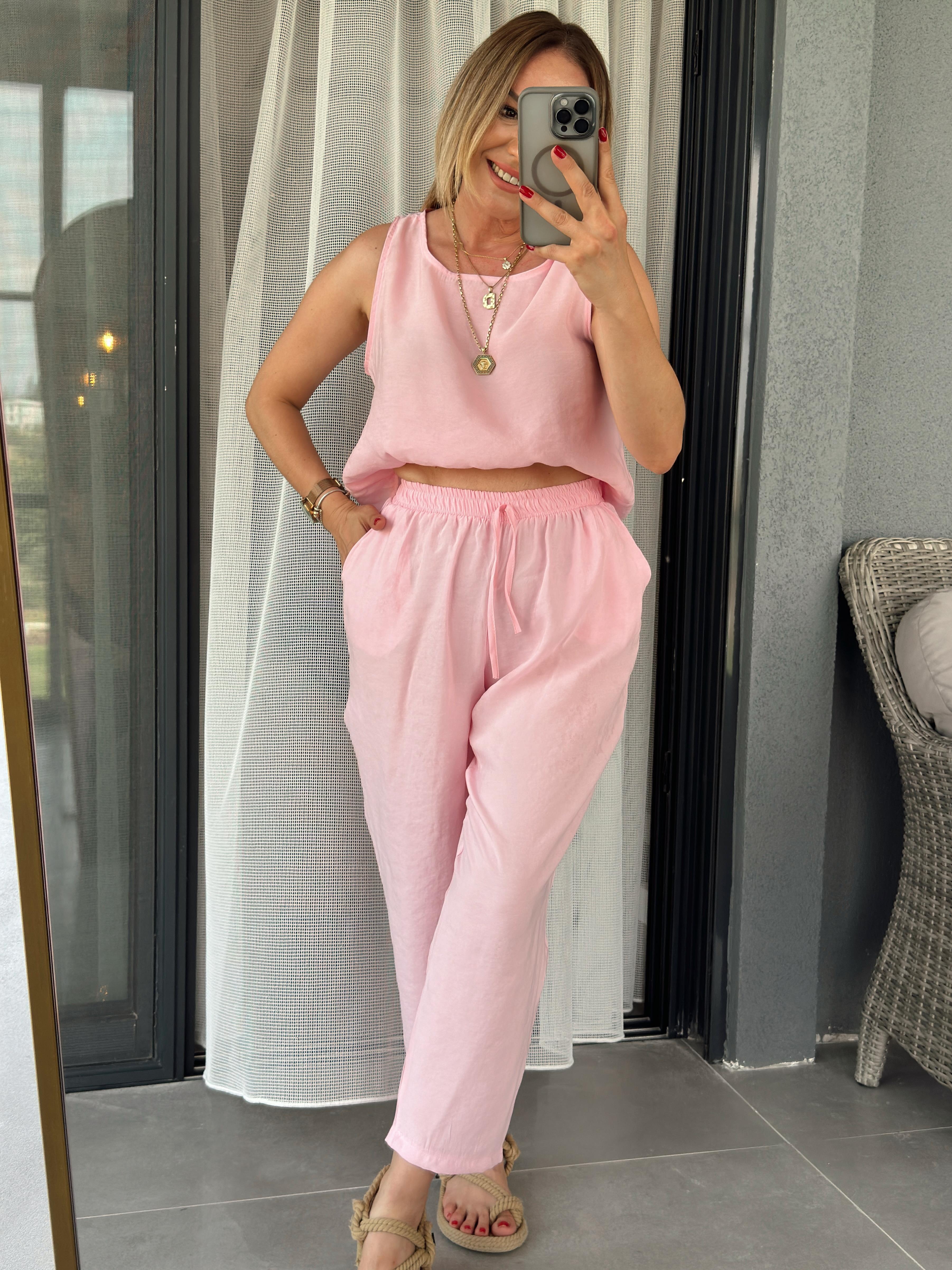 Kolsuz Tensel İkili Takım PEMBE