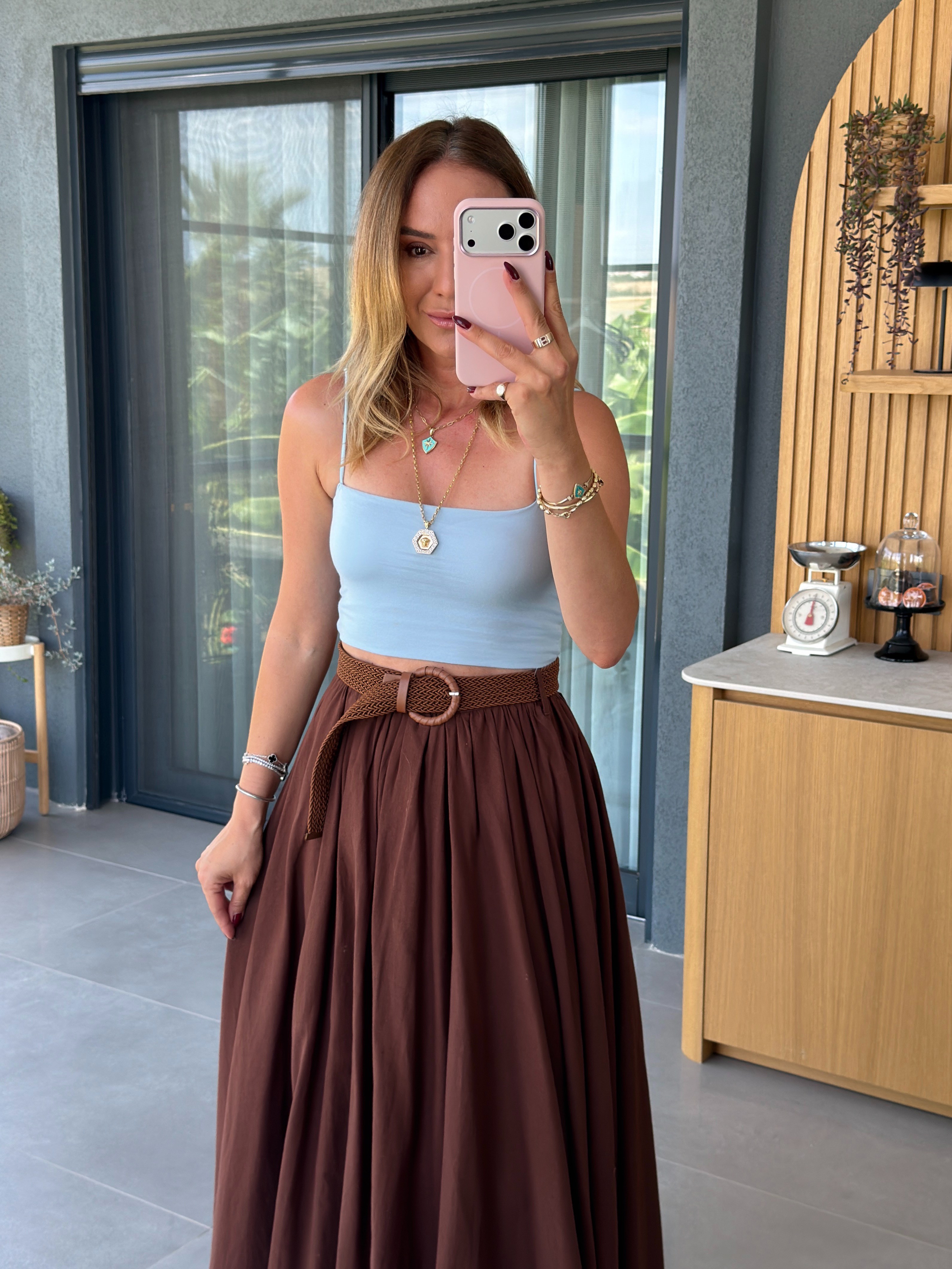 Lastik Askılı Modal Atlet MAVİ