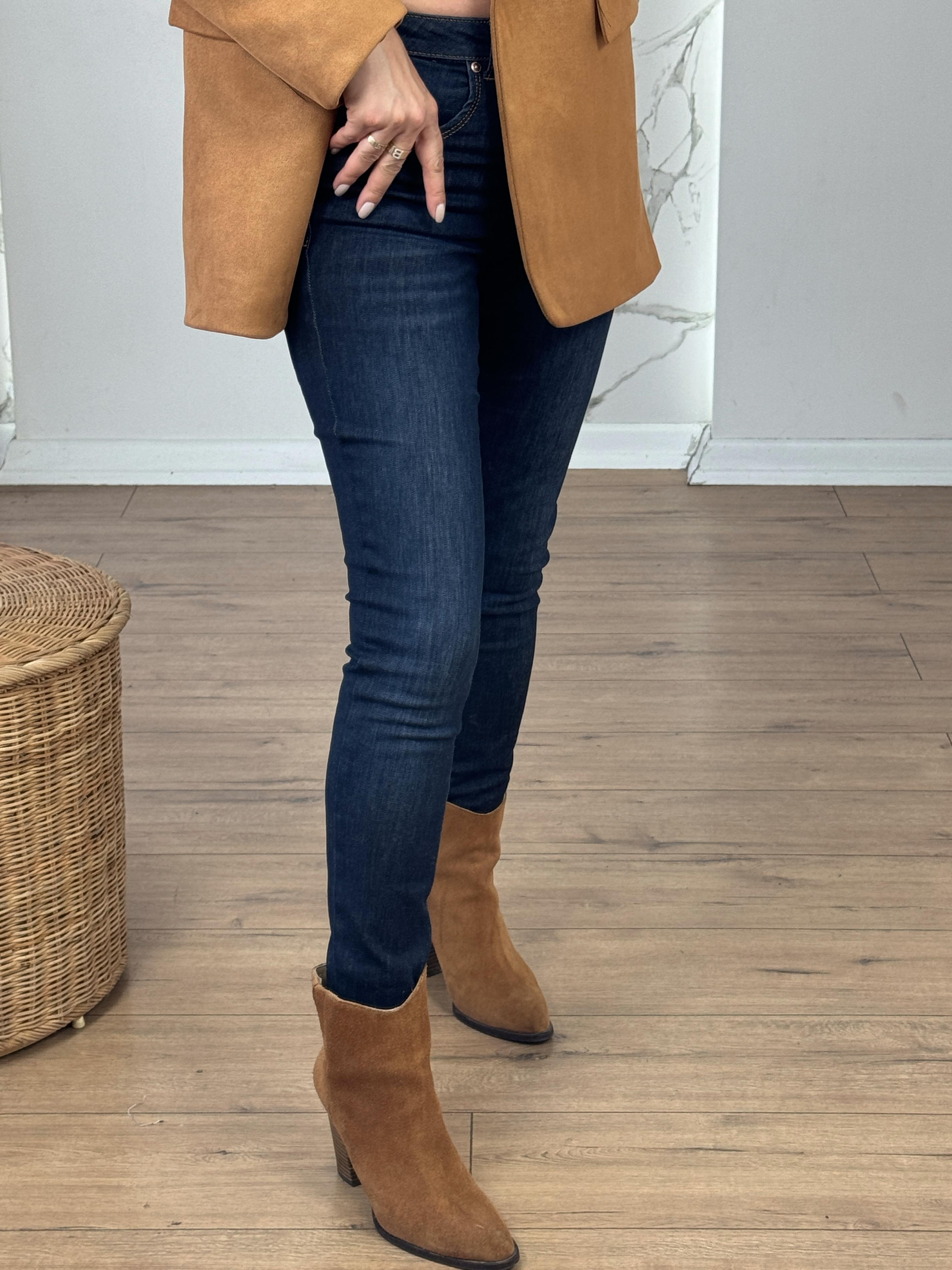 Skinny Likarlı Jean LACİVERT