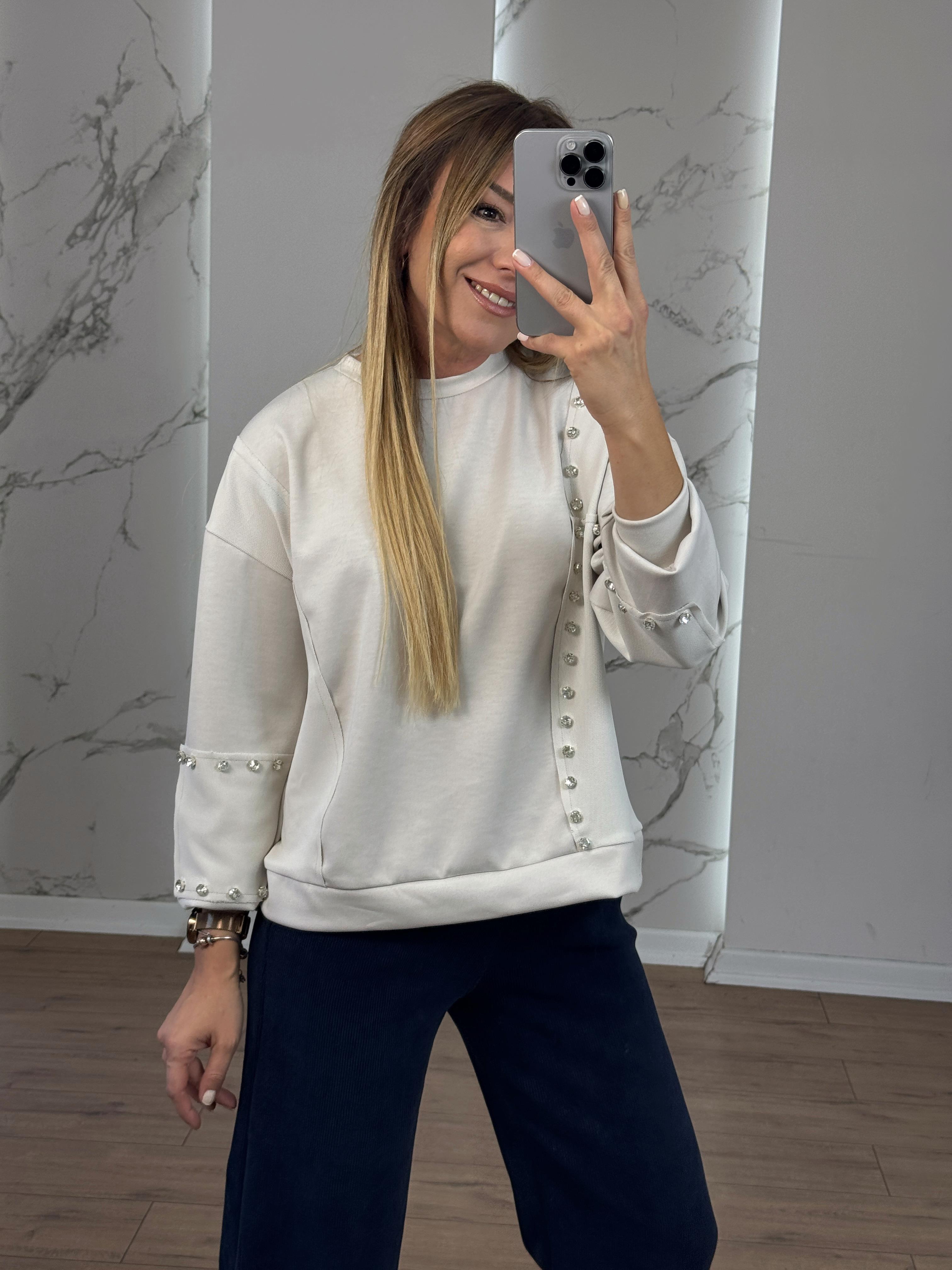 Taş Detaylı Modal Sweat TAŞ