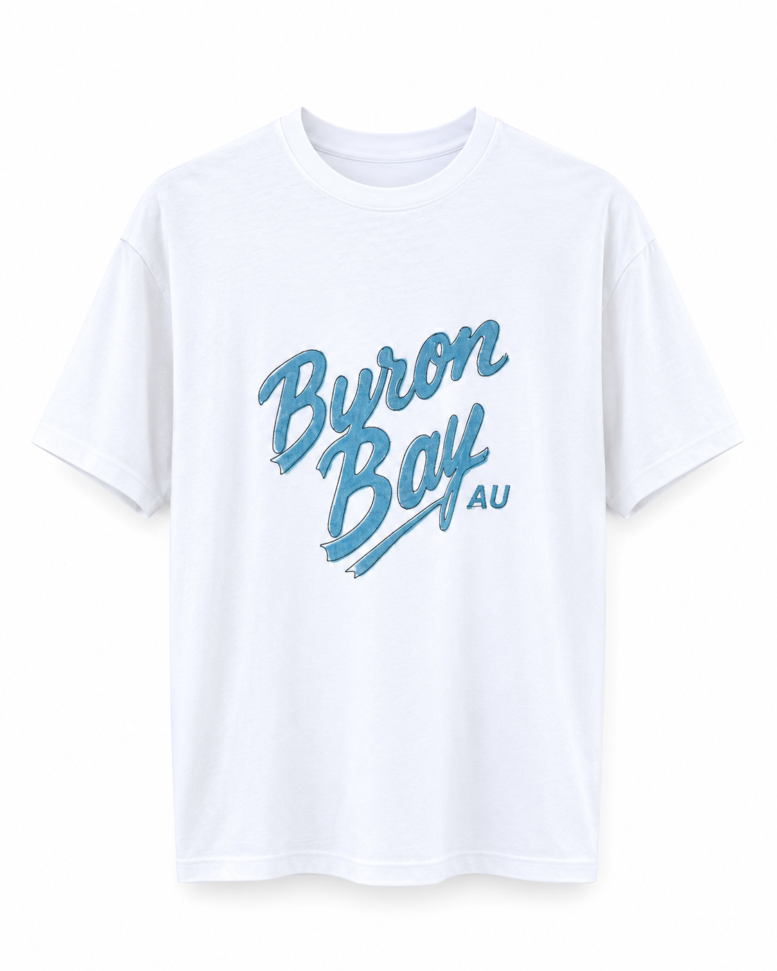 Yazılı Nakışlı Tshirt BEYAZ