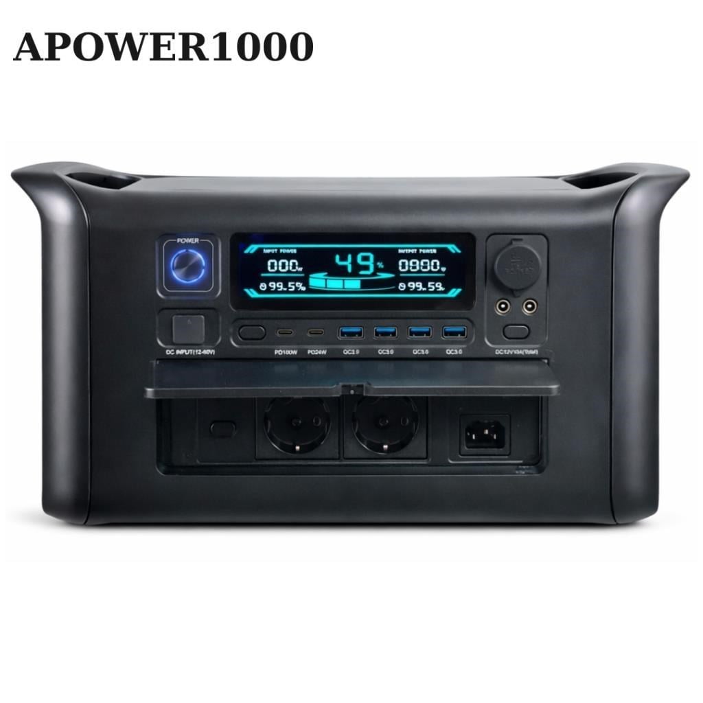 AP1000 1800W - 320000mAh - 1024Wh Kapasite LiFePO4 Taşınabilir Güç Istasyonu