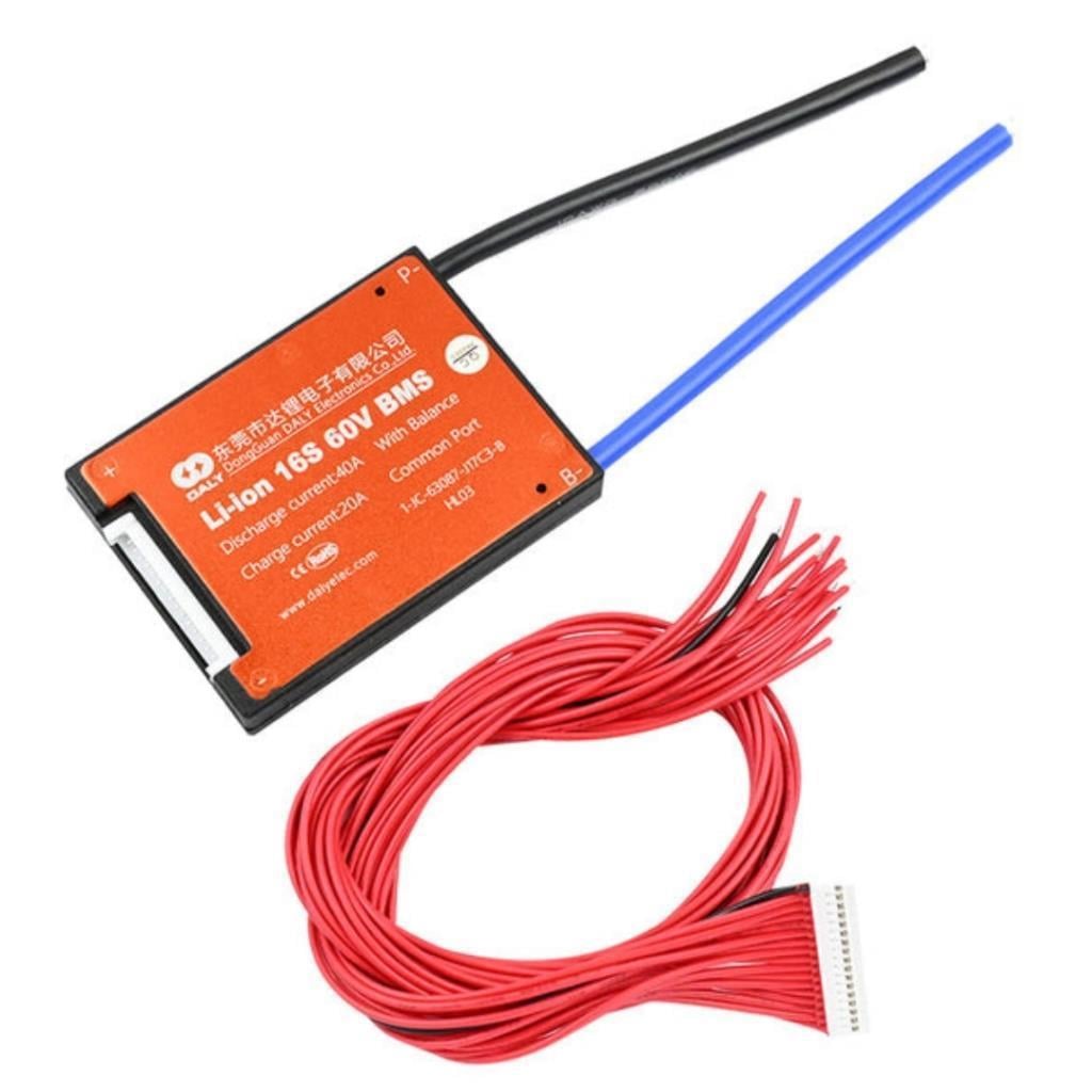 Daly Bms Li-ion 16S 60V 40A Balanslı Ortak Port