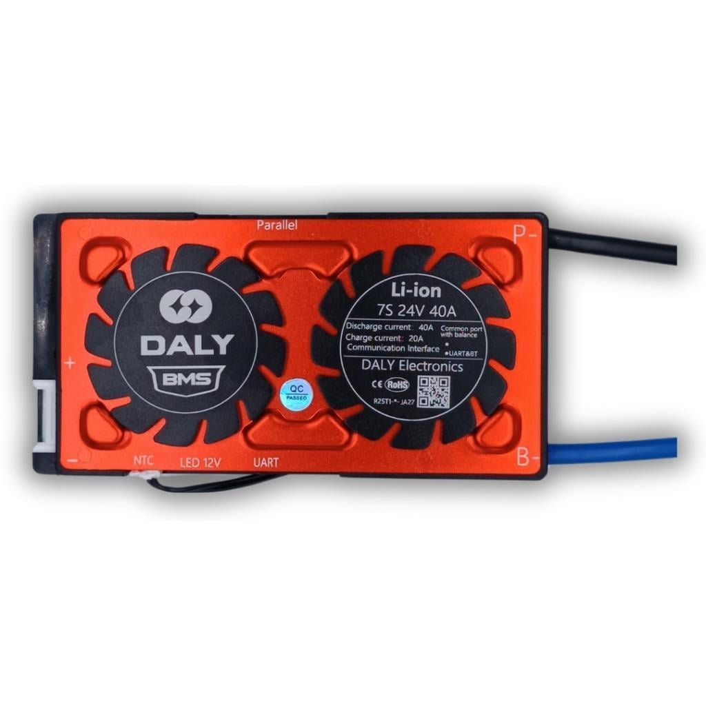 Daly BMS Li-ion 7S 24V 40A Balanslı - Ortak Port