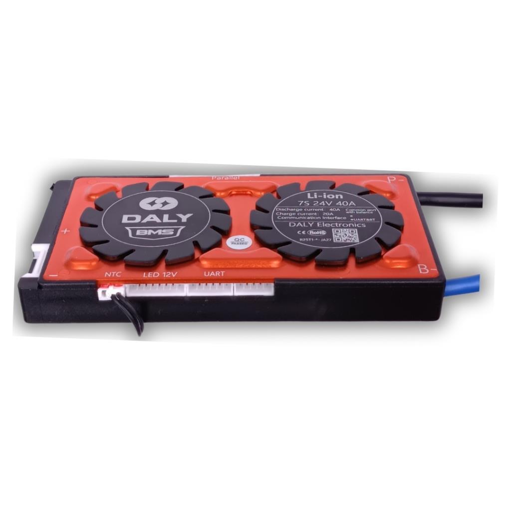 Daly BMS Li-ion 7S 24V 40A Balanslı - Ortak Port