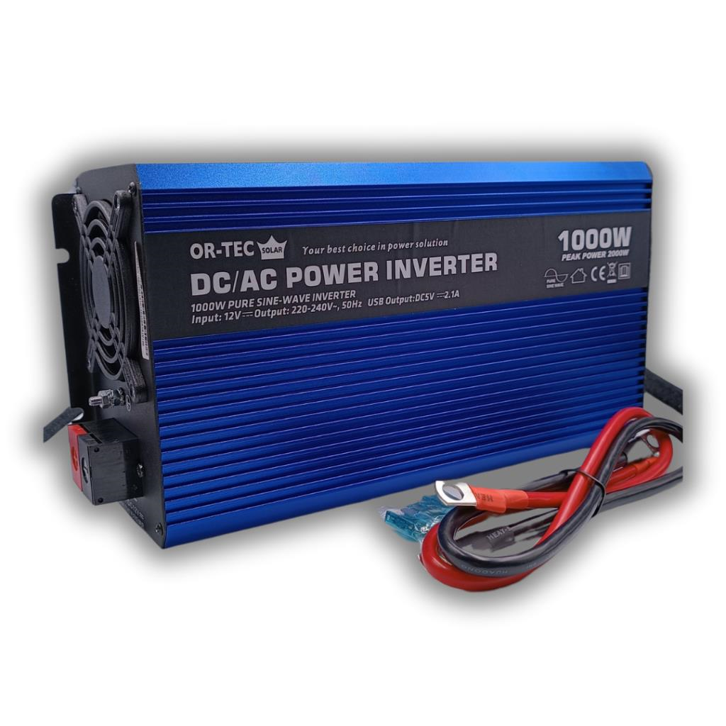 OR-TEC Solar 12 Volt 1000 Watt Tam Sinüs İnverter