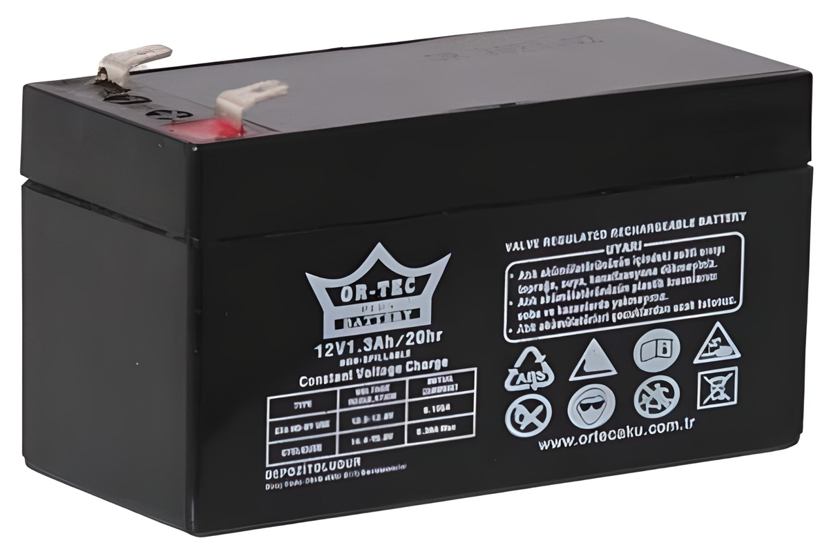 Ortec 12V 1.3Ah Akü Bakımsız Kuru Akü