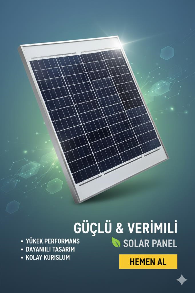 Ortec 75 W Monokristal Güneş Paneli ORT75P-K