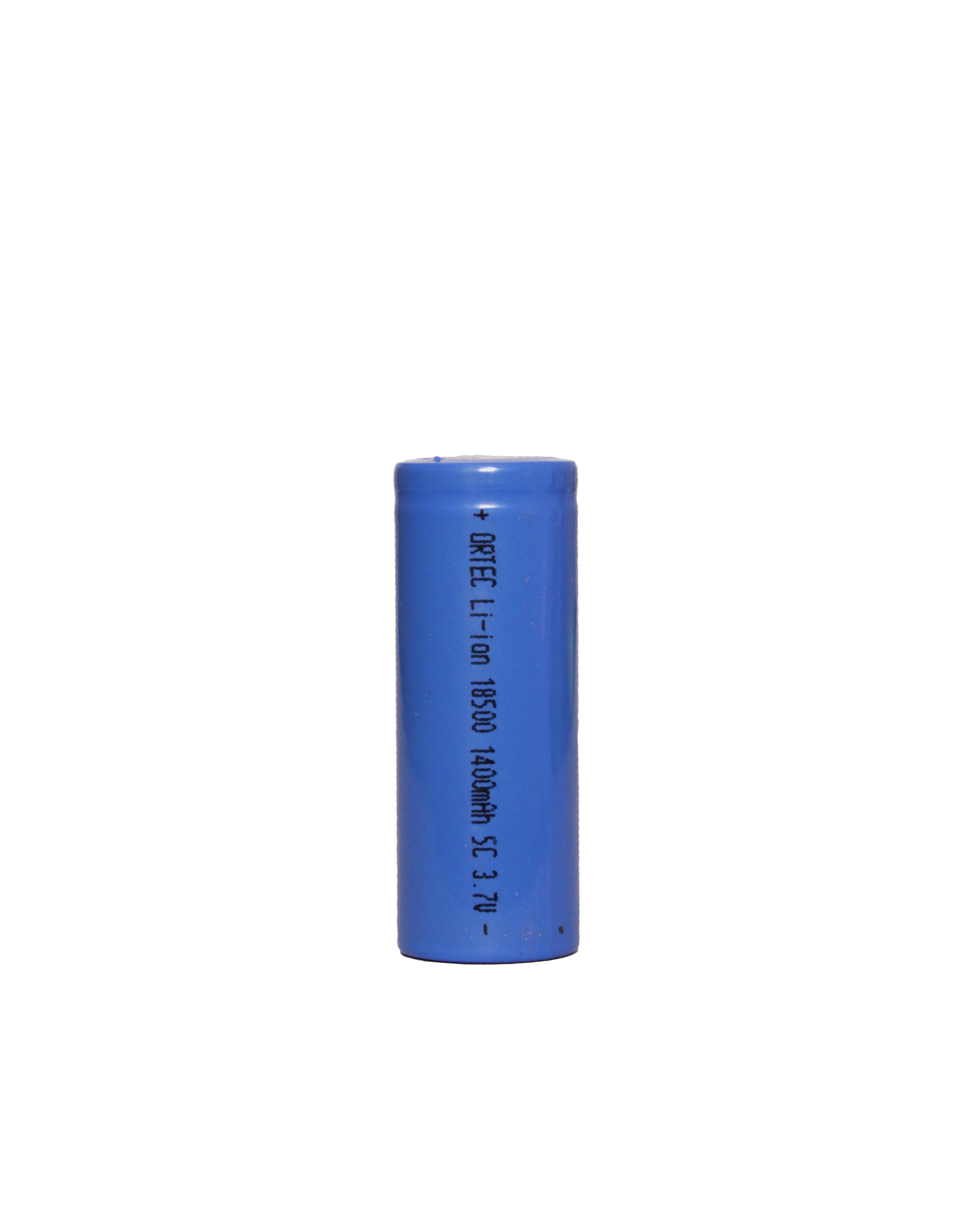 Ortec Li-ion 18500 3.7V 1400mAh 5C Pil