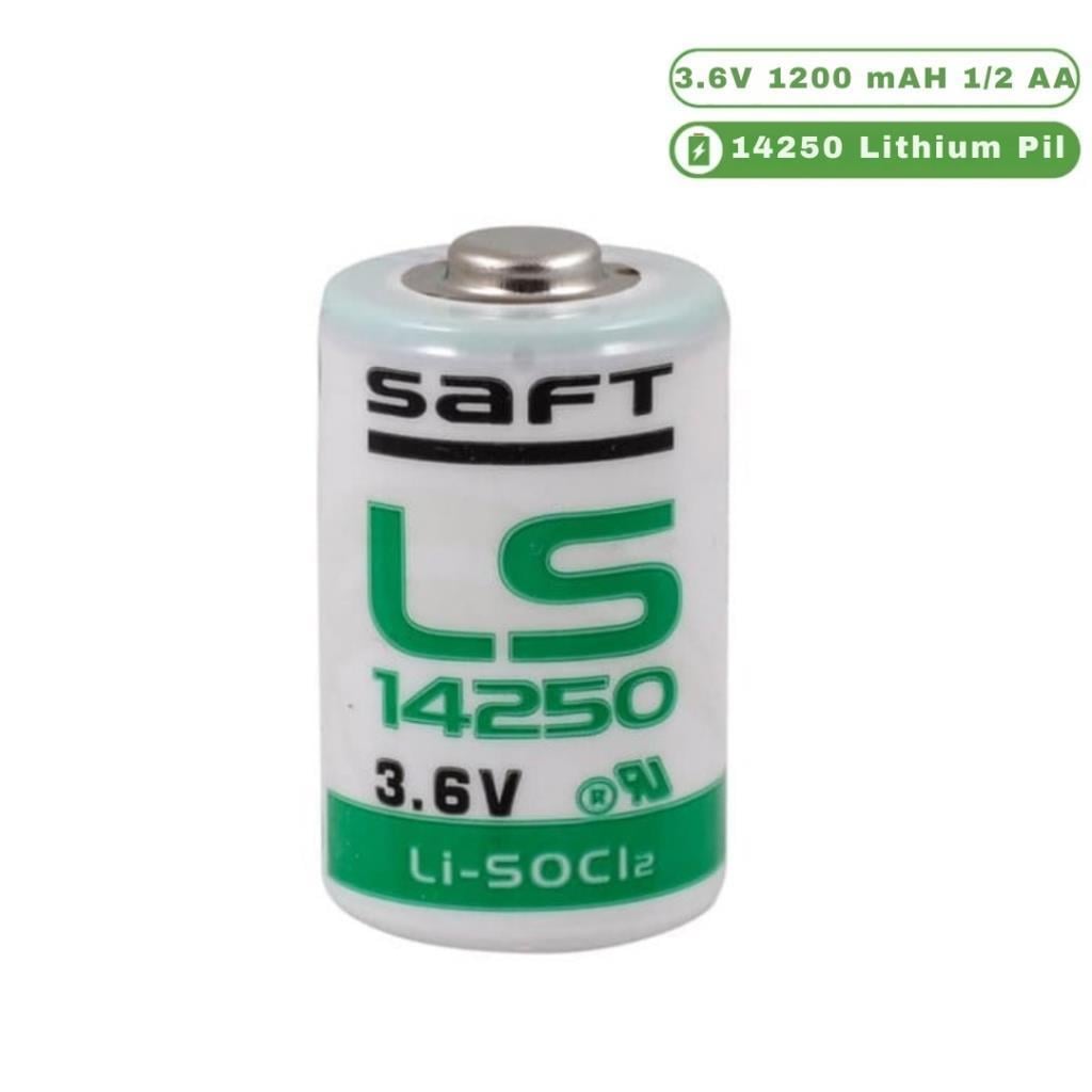 Saft LS14250 - 1/2 AA 3.6V Li-SOCI2 Lithium Pil
