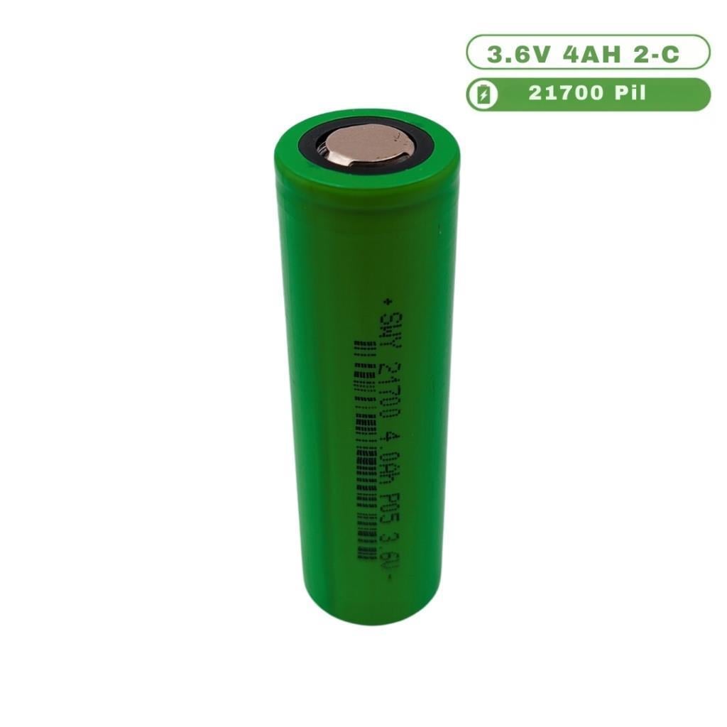 SWY Li-Ion 21700 3.7V 4000mAh 2C Şarj Edilebilir Pil