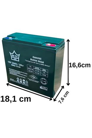 Ortec 12V 24AH Elektrikli Motosiklet Ve Elektrikli Bisiklet Aküsü 4lü Set Jel Akü 2025 Üretim