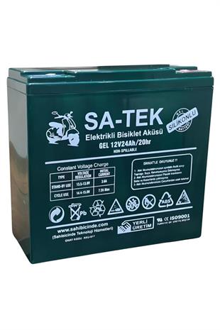 Satek 12V 24AH Elektrikli Motosiklet Aküsü ve Elektrikli Bisiklet Aküsü 4lü Set Jel Akü 2025 Üretim