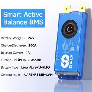 Daly 100BALANCE 8-24S 200A Smart Aktif Balanslı BMS 