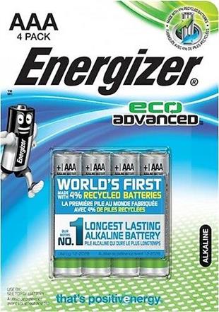 Energizer Eco Alkalin AAA Pil 4'lü 