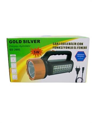 Gold Silver GS-2681 Çok Fonksiyonlu El Feneri 