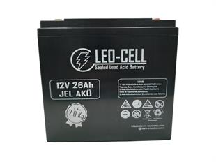 Leo-Cell 12V 26AH Japon Teknolojisi Elektrikli Motorsiklet Aküsü 7 Kg 6lı Set Ağustos 2025 Üretim