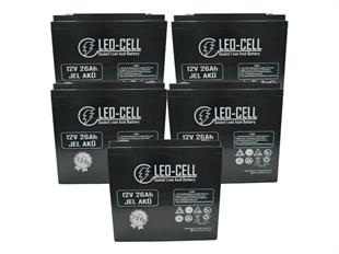 Leo-Cell 12V 26AH Japon Teknolojisi Elektrikli Motorsiklet Aküsü 7 Kg 5li Set 2025 Üretim