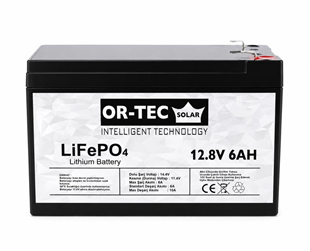 OR-TEC 12.8V 6Ah LiFePO4 Akülü Araba - UPS Aküsü