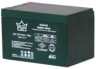 ORTEC 12V 14 AH 6-DZM-14 JEL MOTORSİKLET AKÜSÜ 2023 ÜRETİM