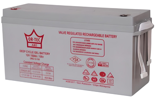 ORTEC 12V 150AH JEL AKÜ SOLAR SİSTEM AKÜSÜ 2023 ÜRETİM
