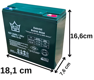 Ortec 12V 24AH Elektrikli Motosiklet Aküsü 5li Set 2026 Üretim
