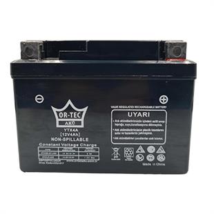 Ortec 12V 4Ah (YTX4A-BS) Motosiklet Aküsü