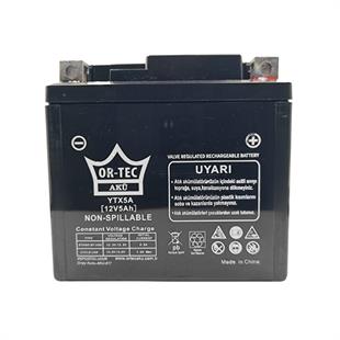 Ortec 12V 5Ah (YTX5A-BS) Motosiklet Aküsü