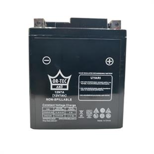 Ortec 12V 7Ah (12N7L-BS) Motosiklet Aküsü