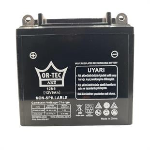 Ortec 12V 9Ah (12N9-BS) Motosiklet Aküsü